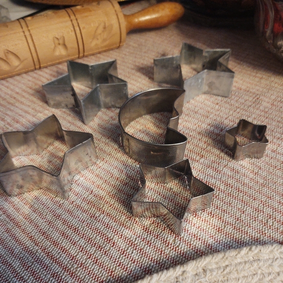 Star and Moon Cookie Cutter Set Vintage - Picture 6 of 8